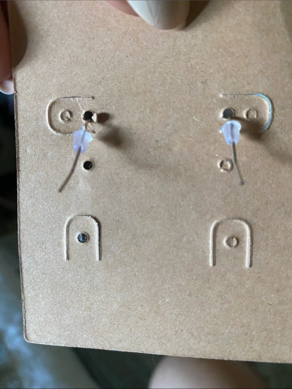 Silver Beaded Fringe Earrings by - Picture 2 of 3